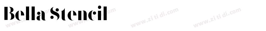 Bella Stencil字体转换